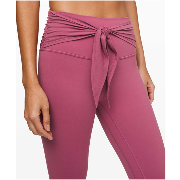 Lululemon Women's Align Wrap Waist Pant 28"  Moss Rose Size 12 NWT - Picture 3 of 9